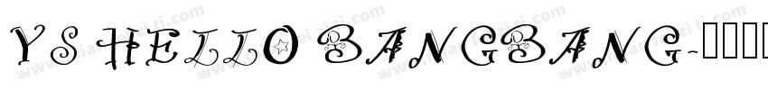 YS HELLO BANGBANG字体转换